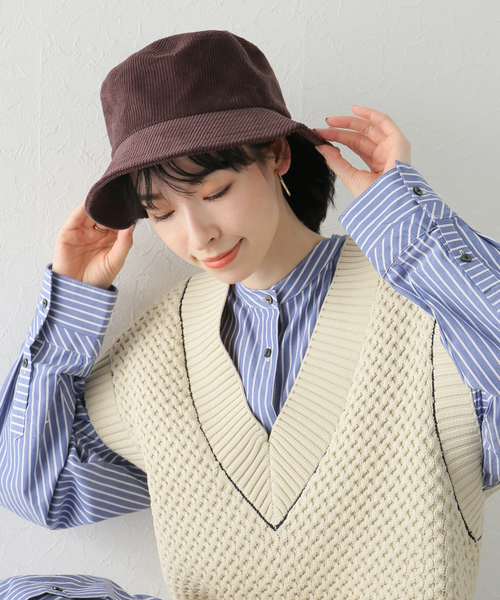 Simplicite（サンプリシテ）の「≪追加≫コールバケットハット（ハット・レディース・ブラック/ブラウン/アイボリー・FREE）」の3枚目の写真