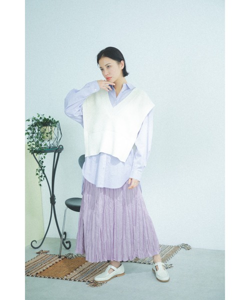 ROSE BUD（ローズバッド）の「ワッシャー加工変形スカート（スカート 