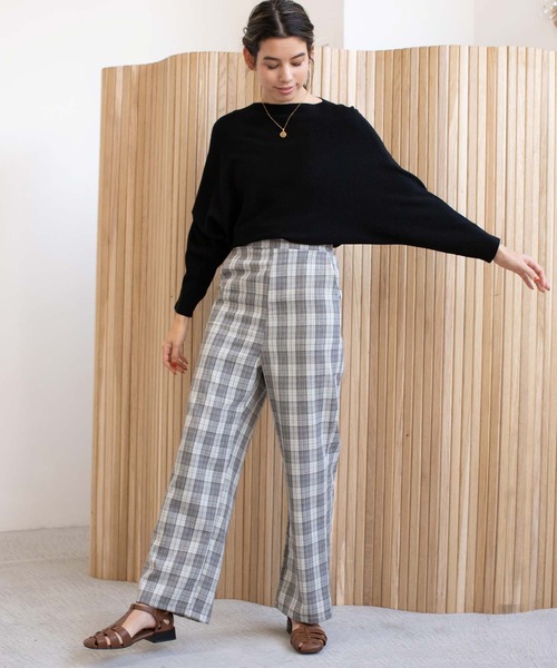 fifth(フィフス)の「チェックハイウエストパンツ(その他パンツ・レディース・ライトブルー/ブラック・M)」の8枚目の写真