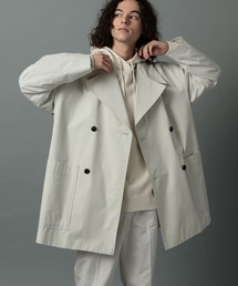 HARE | BIGラペルWハーフコート(HARE)(ステンカラーコート)