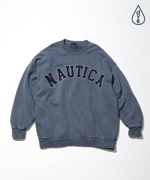 NAUTICA | NAUTICA/ノーティカ Pigment Dyed Arch Logo Sweatshirt(スウェット)