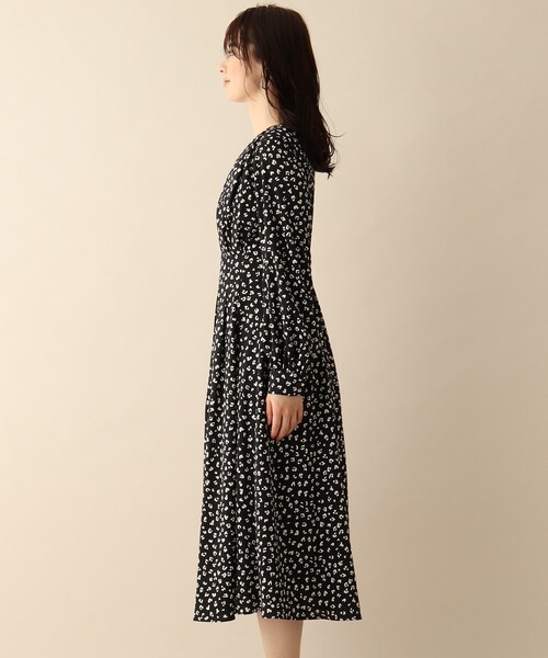 OPAQUE.CLIP（オペークドットクリップ）の「◆ニュアンスパターンワンピース（ワンピース・レディース・ホワイト系3/ブラック系・38）」の5枚目の写真