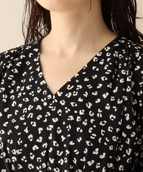 OPAQUE.CLIP（オペークドットクリップ）の「◆ニュアンスパターンワンピース（ワンピース・レディース・ホワイト系3/ブラック系・38）」の14枚目の写真