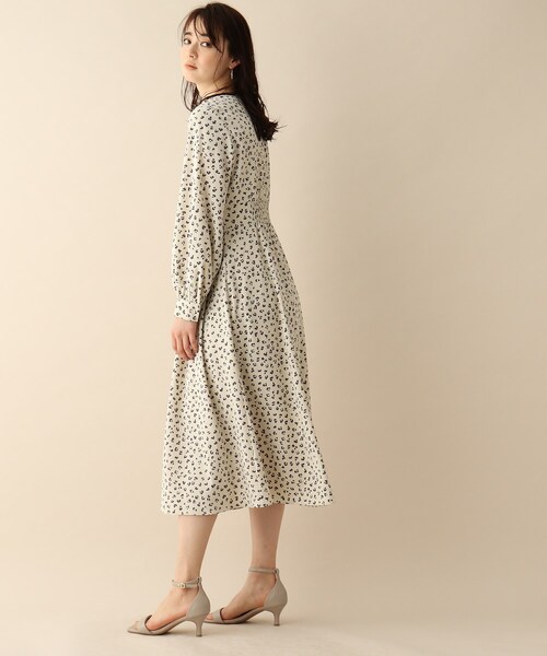 OPAQUE.CLIP（オペークドットクリップ）の「◆ニュアンスパターンワンピース（ワンピース・レディース・ホワイト系3/ブラック系・38）」の13枚目の写真
