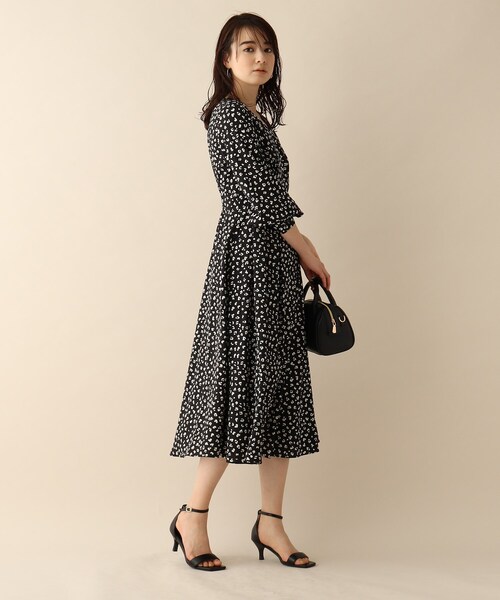 OPAQUE.CLIP（オペークドットクリップ）の「◆ニュアンスパターンワンピース（ワンピース・レディース・ホワイト系3/ブラック系・38）」の17枚目の写真