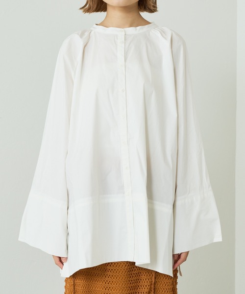 Lui's（ルイス）の「スリーブスリットボタンデザインシャツ（シャツ/ブラウス・レディース・ホワイト・FREE）」の14枚目の写真
