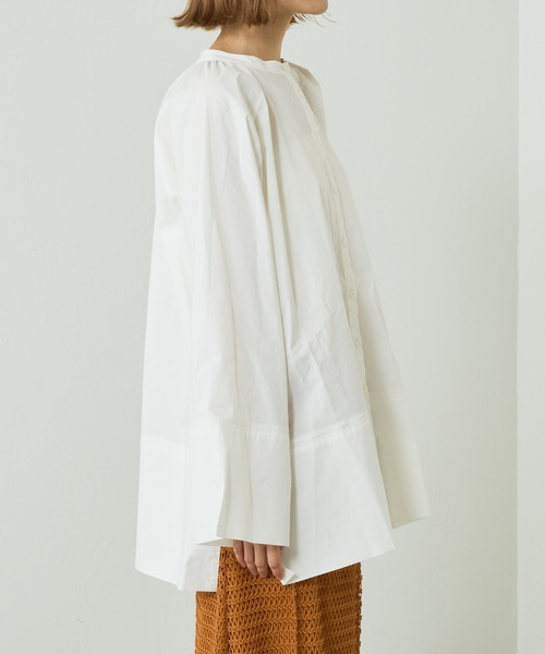 Lui's（ルイス）の「スリーブスリットボタンデザインシャツ（シャツ/ブラウス・レディース・ホワイト・FREE）」の12枚目の写真