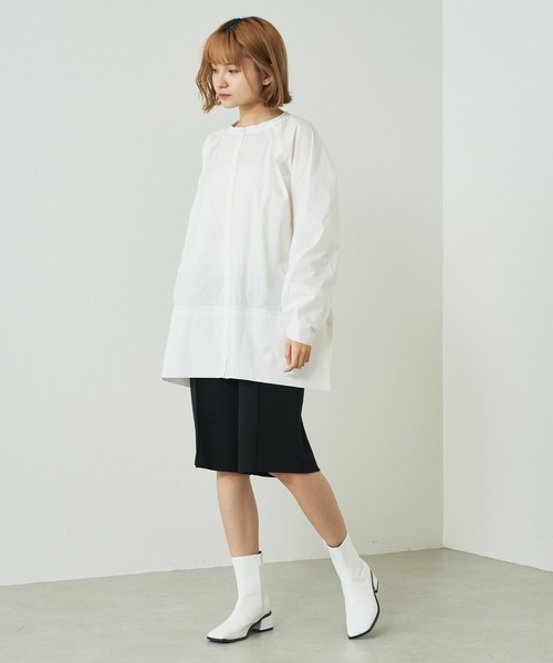 Lui's（ルイス）の「スリーブスリットボタンデザインシャツ（シャツ/ブラウス・レディース・ホワイト・FREE）」の5枚目の写真
