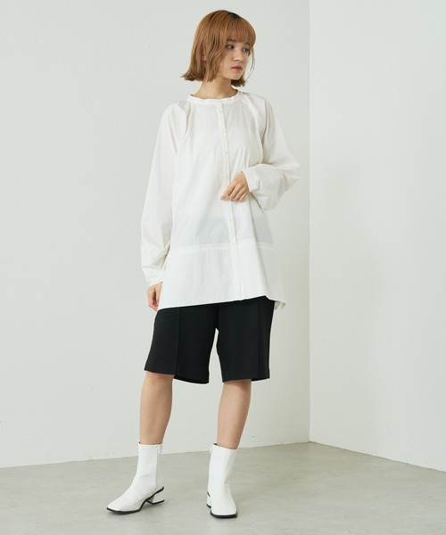 Lui's（ルイス）の「スリーブスリットボタンデザインシャツ（シャツ/ブラウス・レディース・ホワイト・FREE）」の7枚目の写真