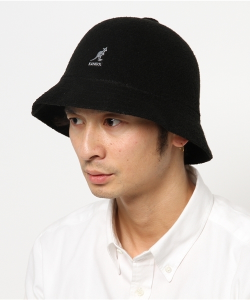 KANGOL（カンゴール）の「○KANGOL / BERMUDA（ハット・メンズ・ホワイト/ブラック・LARGE）」の8枚目の写真