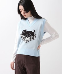 WONDER VISITOR/Box Catニットベスト 2276924