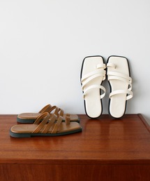GeeRA | 線使いスクエアトゥサンダル(サンダル)