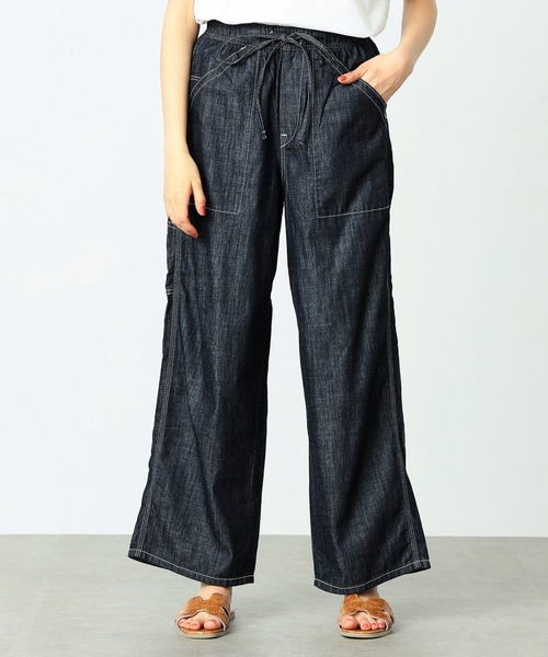 Lee（リー）の「Lee/リー　イージーペインターパンツ（スラックス・レディース・ライトブルー/アイボリー/ワンウォッシュ/ネイビー/ベージュ/グレー/ボルドー/ブルー系その他/ブラック・SMALL/MEDIUM/LARGE）」の8枚目の写真