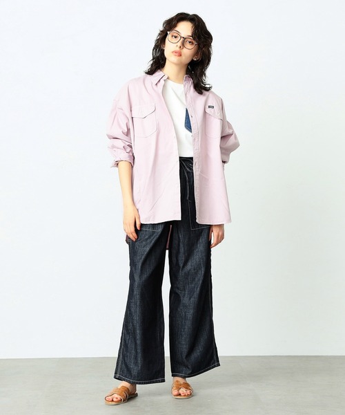 Lee（リー）の「Lee/リー　イージーペインターパンツ（スラックス・レディース・ライトブルー/アイボリー/ワンウォッシュ/ネイビー/ベージュ/グレー/ボルドー/ブルー系その他/ブラック・SMALL/MEDIUM/LARGE）」の22枚目の写真