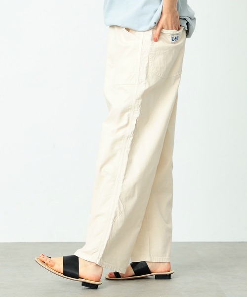 Lee（リー）の「Lee/リー　イージーペインターパンツ（スラックス・レディース・ライトブルー/アイボリー/ワンウォッシュ/ネイビー/ベージュ/グレー/ボルドー/ブルー系その他/ブラック・SMALL/MEDIUM/LARGE）」の12枚目の写真