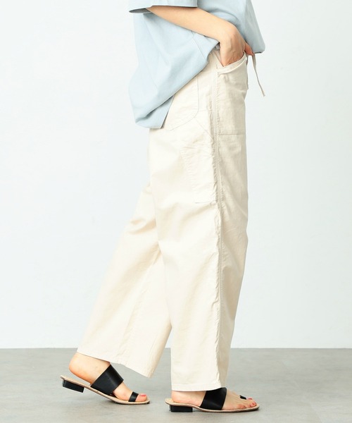 Lee（リー）の「Lee/リー　イージーペインターパンツ（スラックス・レディース・ライトブルー/アイボリー/ワンウォッシュ/ネイビー/ベージュ/グレー/ボルドー/ブルー系その他/ブラック・SMALL/MEDIUM/LARGE）」の13枚目の写真