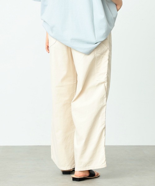 Lee（リー）の「Lee/リー　イージーペインターパンツ（スラックス・レディース・ライトブルー/アイボリー/ワンウォッシュ/ネイビー/ベージュ/グレー/ボルドー/ブルー系その他/ブラック・SMALL/MEDIUM/LARGE）」の14枚目の写真