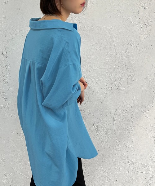 apres jour mignon（アプレジュールミニョン）の「カラーシャツ【ZOZOTOWN限定アイテム】（シャツ/ブラウス・レディース・ピンク/ブルー/グリーン/イエロー・X-LARGE/フリー）」の15枚目の写真