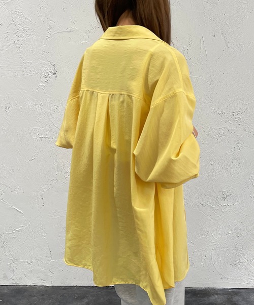 apres jour mignon（アプレジュールミニョン）の「カラーシャツ【ZOZOTOWN限定アイテム】（シャツ/ブラウス・レディース・ピンク/ブルー/グリーン/イエロー・X-LARGE/フリー）」の22枚目の写真