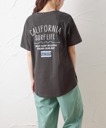 UNDERWRAPS アンダーラップス バックテール刺繍VネックTシャツ