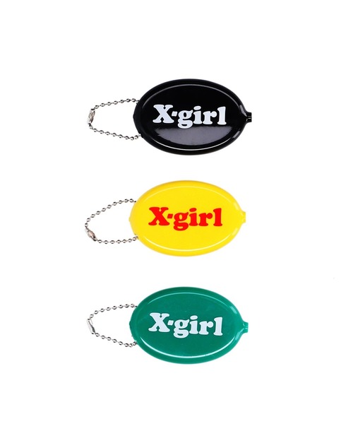 X-girl（エックスガール）の「LOGO COIN CASE（コインケース・レディース・ブラック/イエロー/グリーン・ONE SIZE）」の6枚目の写真