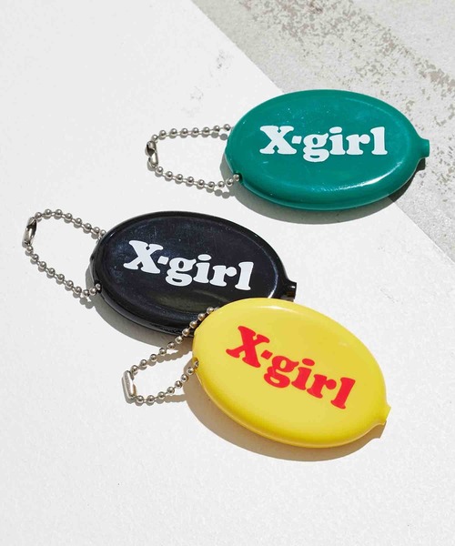 X-girl（エックスガール）の「LOGO COIN CASE（コインケース・レディース・ブラック/イエロー/グリーン・ONE SIZE）」の13枚目の写真