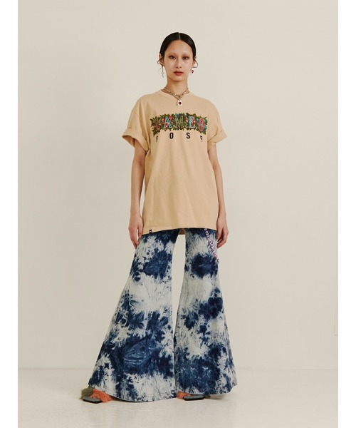 PAMEO POSE(パメオポーズ)の「Plant POSE T-shirts(Tシャツ/カットソー・レディース・ホワイト/ブラック/ベージュ・SMALL/LARGE)」の6枚目の写真