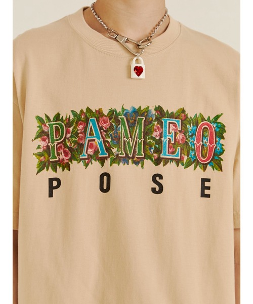 PAMEO POSE(パメオポーズ)の「Plant POSE T-shirts(Tシャツ/カットソー・レディース・ホワイト/ブラック/ベージュ・SMALL/LARGE)」の14枚目の写真