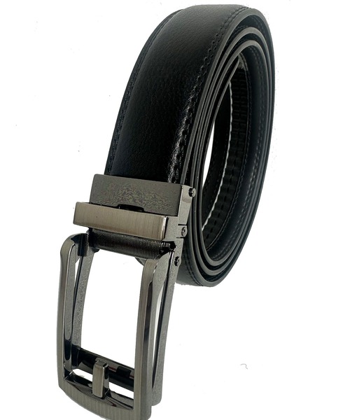 牛革ベルト 穴なし レザーベルト 本革 無段階 フリーサイズ 天然皮革