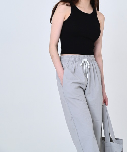 me+em select（ミームセレクト）の「細リブアメスリタンクトップ（タンクトップ・レディース・グレー/ピンク/アイボリー/ブラック/チャコールグレー・FREE）」の14枚目の写真
