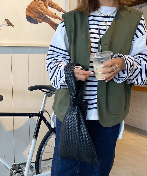 ISOOK（アイスー）の「Military gillet / ミリタリージレ（mako select）（その他アウター・レディース・カーキ・FREE）」の4枚目の写真