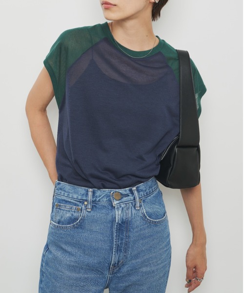 Auntie Rosa Holiday（アンティローザホリデー）の「シアーラグランTEE（Tシャツ/カットソー・レディース・ブラック/レッド/グリーン・FREE）」の2枚目の写真