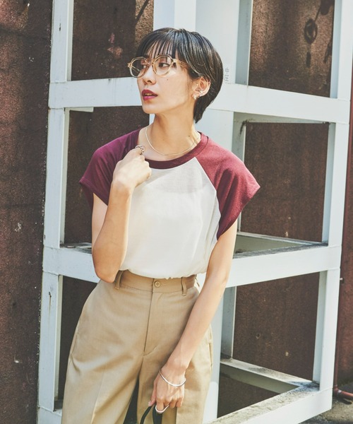 Auntie Rosa Holiday（アンティローザホリデー）の「シアーラグランTEE（Tシャツ/カットソー・レディース・ブラック/レッド/グリーン・FREE）」の6枚目の写真