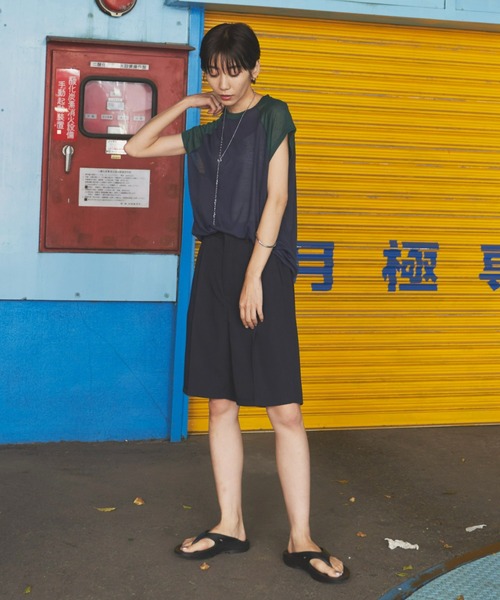 Auntie Rosa Holiday（アンティローザホリデー）の「シアーラグランTEE（Tシャツ/カットソー・レディース・ブラック/レッド/グリーン・FREE）」の21枚目の写真