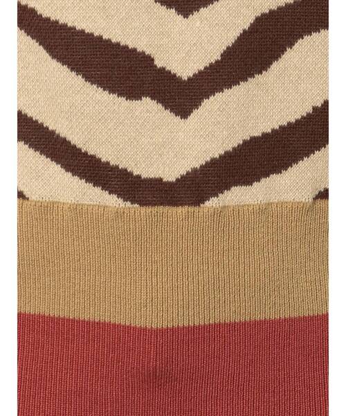 EVRIS（エヴリス）の「パターンミックスジャガードニットベスト（ニット/セーター・レディース・オレンジ/ブルー・FREE）」の18枚目の写真