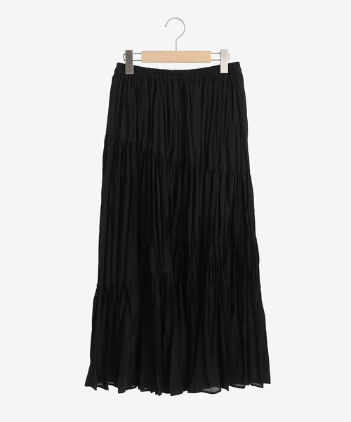 le.coeur blanc（ルクールブラン）の「プリーツティアードロングスカート（スカート・レディース・グリーン/ブラック/アイボリー・38）」の21枚目の写真