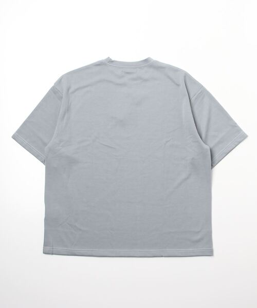 SITRY（シトリー）の「COOL Cardboard wide crew neck pullover/クールダンボール ワイド クルーネック プルオーバー（Tシャツ/カットソー・メンズ・ライトグレー/ブラック/ライトベージュ/マスタード/ホワイト/チャコールグレー/ブルーグリーン/パープル・M/L）」の12枚目の写真