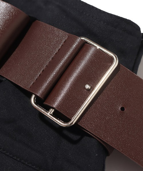 atmos pink（アトモスピンク）の「atmos pink ベルト付き プリーツミニスカート（スカート・レディース・ブラック/ブラウン・S/M）」の19枚目の写真