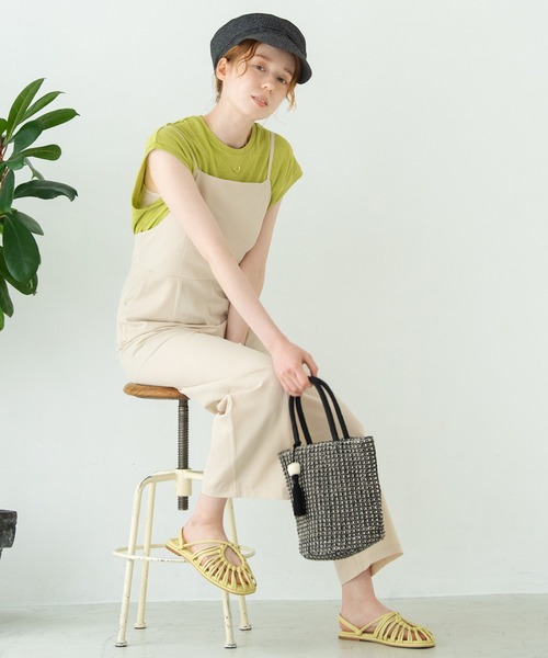 Crisp（クリスプ）の「フレンチポケットTシャツ（Tシャツ/カットソー・レディース・ブラウン/オレンジ/グリーン/アイボリー・FREE）」の19枚目の写真