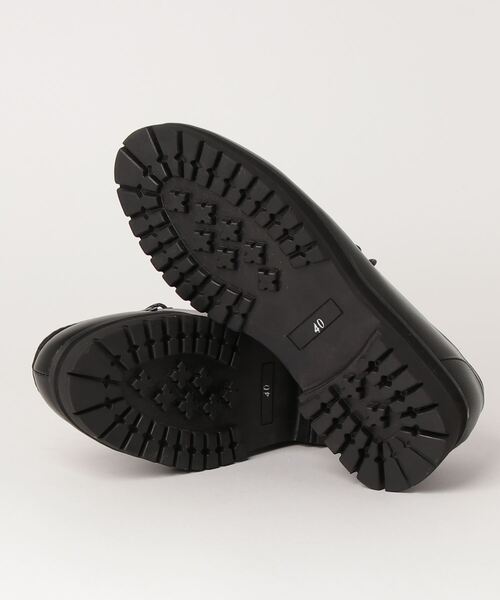 Dedes（デデス）の「Dedes / ボリュームソール チロリアン (6332)　モカシンシューズ（モカシン/デッキシューズ・メンズ・ブラック・44/43/42/41/40）」の3枚目の写真