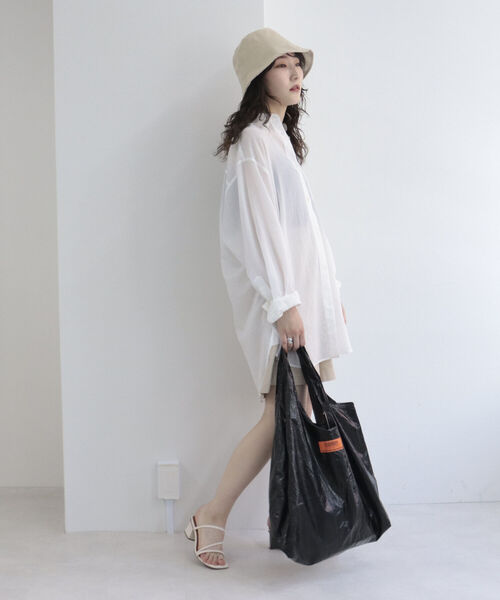 UNIVERSAL OVERALL（ユニバーサルオーバーオール）の「【UNIVERSAL OVERALL/ユニバーサルオーバーオール】ポケッタブル メタルトートバッグ（トートバッグ・レディース・ブラック/シルバー/ゴールド・FREE）」の15枚目の写真