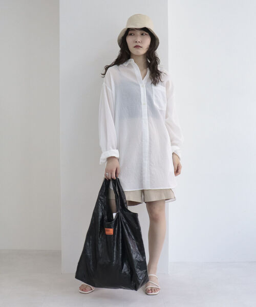 UNIVERSAL OVERALL（ユニバーサルオーバーオール）の「【UNIVERSAL OVERALL/ユニバーサルオーバーオール】ポケッタブル メタルトートバッグ（トートバッグ・レディース・ブラック/シルバー/ゴールド・FREE）」の10枚目の写真