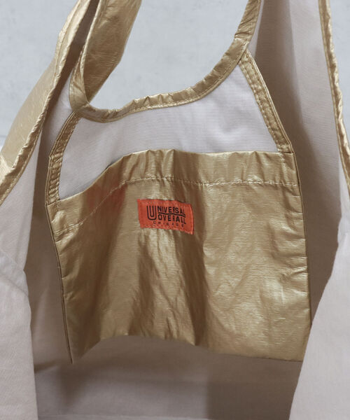 UNIVERSAL OVERALL（ユニバーサルオーバーオール）の「【UNIVERSAL OVERALL/ユニバーサルオーバーオール】ポケッタブル メタルトートバッグ（トートバッグ・レディース・ブラック/シルバー/ゴールド・FREE）」の16枚目の写真