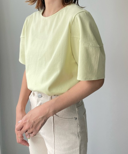 Ann様専用 yori バルーンハーフスリーブカットソー 100%本物 バルーンハーフスリーブカットソー【2022SM】ホワイト Tシャツ/カットソー(半袖/袖なし)