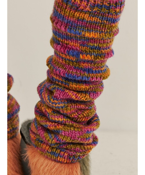 PAMEO POSE(パメオポーズ)の「※ドロップ 表示禁止 Fancy Leg Warmers(ソックス/靴下・レディース・ブラック/オレンジ/ブルー・FREE)」の7枚目の写真