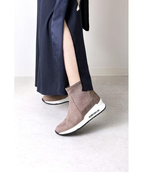 coca(ANDEX shoes product)(コカ)の「【新色追加】coca / マイクロフリース ビジューショートブーツ 421018(ブーツ・レディース・ブラウン・22.5cm/23cm/23.5cm/24cm/24.5cm)」の6枚目の写真