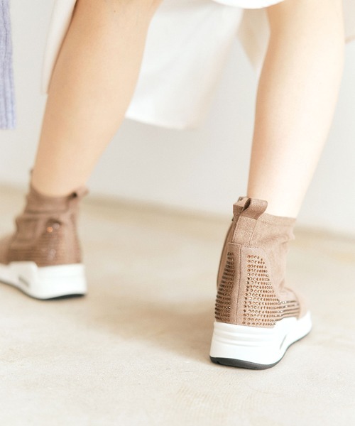 coca(ANDEX shoes product)(コカ)の「【新色追加】coca / マイクロフリース ビジューショートブーツ 421018(ブーツ・レディース・ブラウン・22.5cm/23cm/23.5cm/24cm/24.5cm)」の17枚目の写真