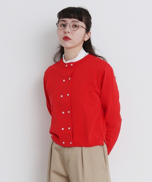 CHILD WOMAN(チャイルドウーマン)の「無地/ストライプ スタンドカラーシャツ(シャツ/ブラウス・レディース・ホワイト/ネイビー/ブラック・FREE)」の13枚目の写真