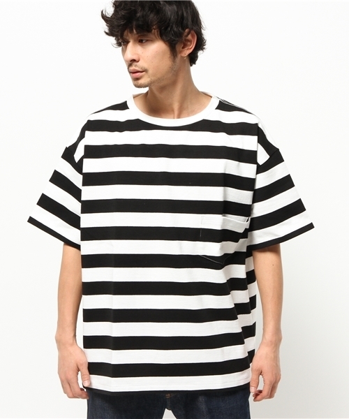 BEAMS T（ビームスティー）の「LABRAT / GRUNGE Big ショートスリーブ Tシャツ（Tシャツ/カットソー・メンズ・ブラック/ベージュ・MEDIUM/SMALL）」の6枚目の写真