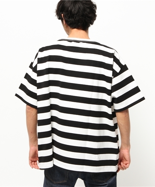 BEAMS T（ビームスティー）の「LABRAT / GRUNGE Big ショートスリーブ Tシャツ（Tシャツ/カットソー・メンズ・ブラック/ベージュ・MEDIUM/SMALL）」の5枚目の写真